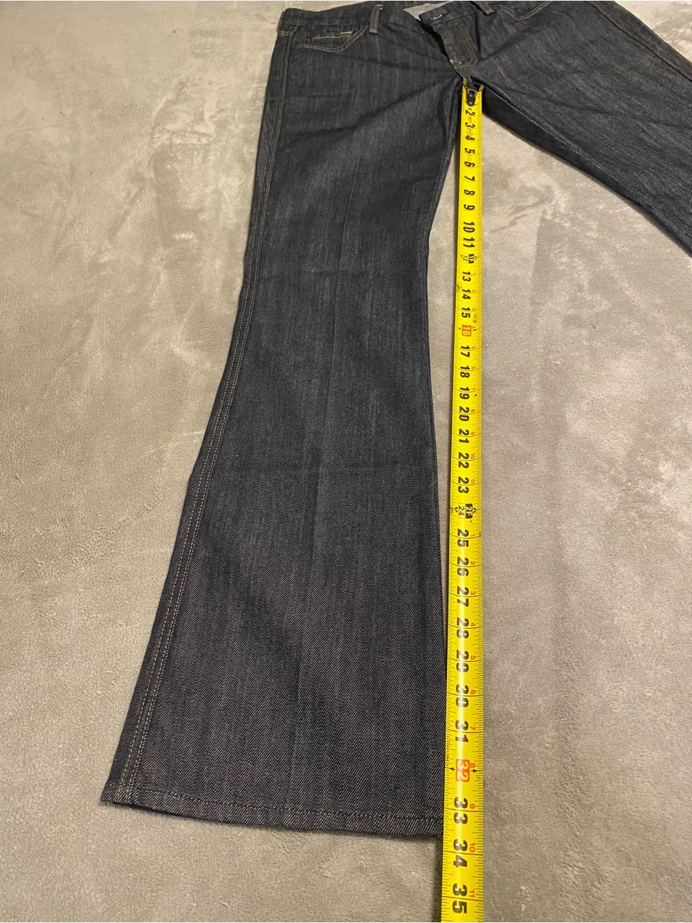 7 For All Mankind Dark Blue Flare Jeans - Picture 3 of 13